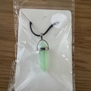 Howie Creations Elegant Green Pendant Necklace - NWOT